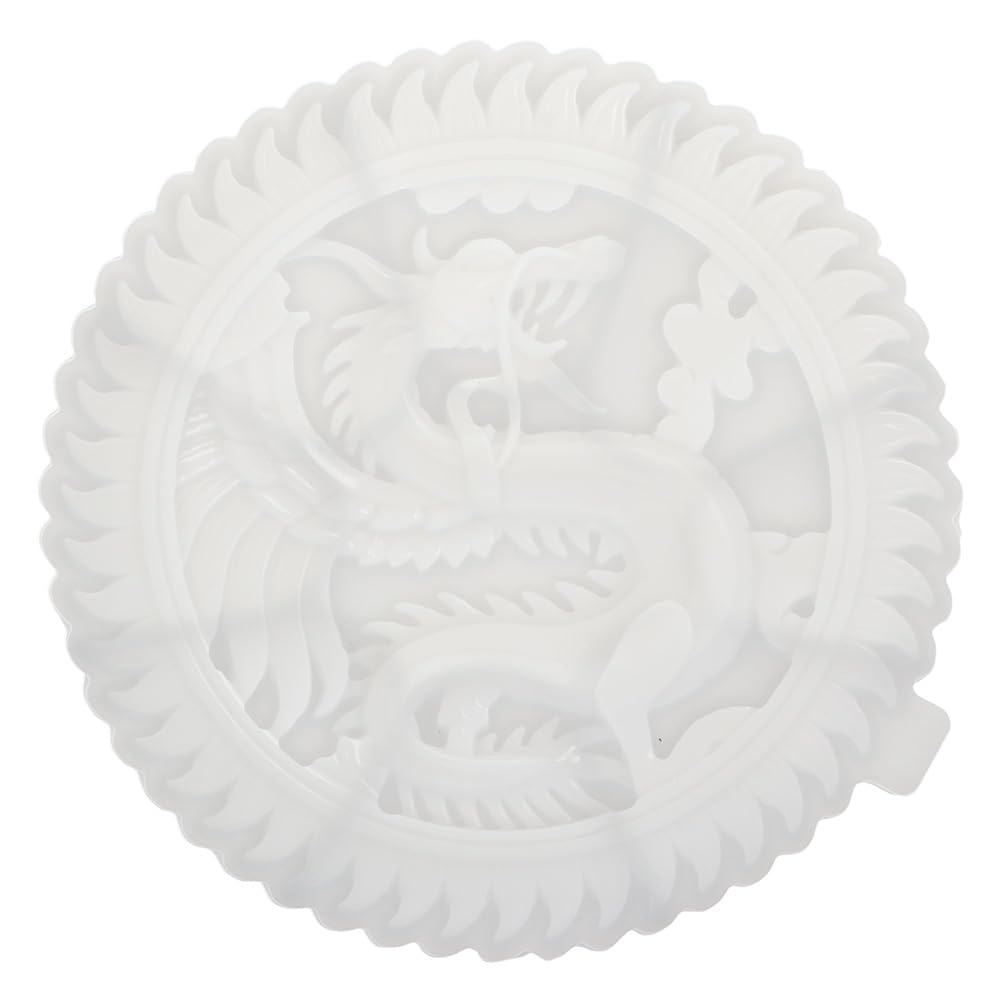 YYlingx Sun Dragon Silicone Mould, Resin Casting Moulds Flower Wreath Flying Dragon Mould for DIY