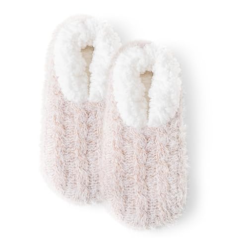 Sherpa Fleece Lined Fur Fuzzy Slipper Socks,Non...