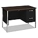 HON 34002RMOP 34000 Series Right Pedestal Desk, 45.25w x 24d x 29.5h, Mocha/Black