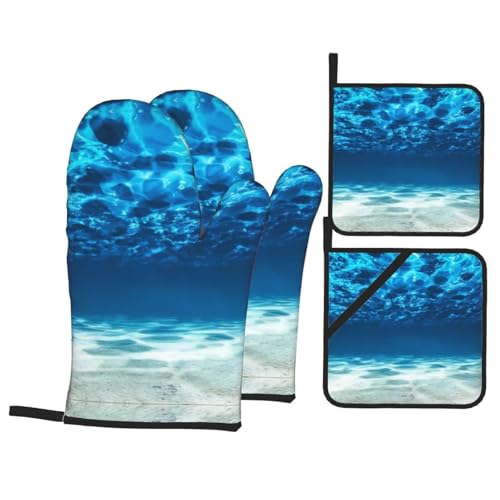 Suministros para hornear Underwater Ocean View: set de 4 piezas para cocina 2