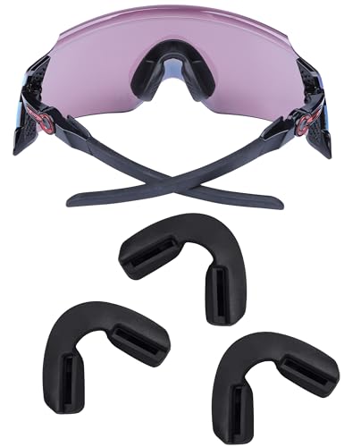 Image of Black Replacement Nose Pads Piece for Oakley Kato OO9455 OO9455M /Encoder OO9471 OO9472F /Subzero OO9098 Sunglass