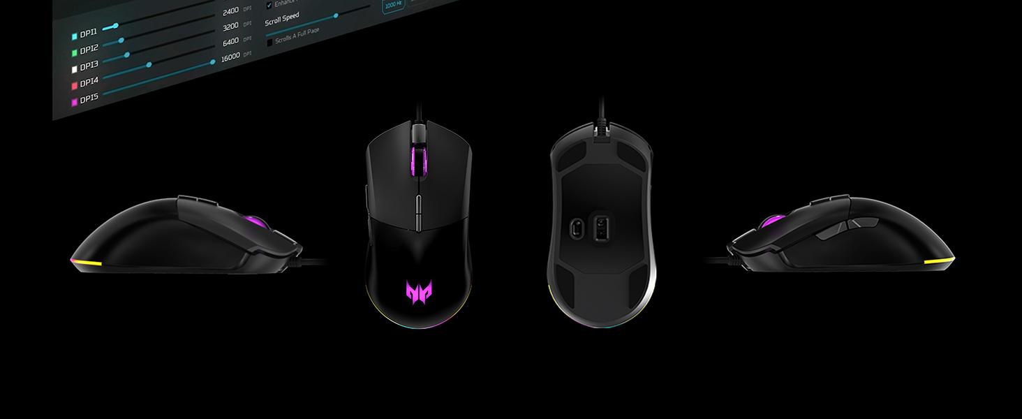 Amazon.com: acer Predator Cestus 330 Gaming Mouse with PixArt 3335
