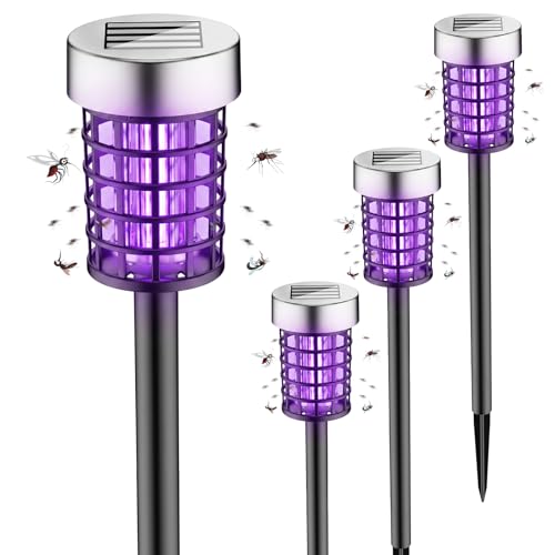 Image of 2026 Bug Zapper Solar Mosquito Zapper Outdoor 4PCS