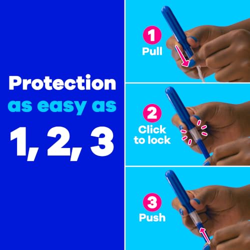 Image of Tampax Compact Pearl Tampons Multipack, LeakGuard Braid & Extendable Applicator, Regular /Super, 90 Ct
