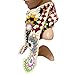 BIBITIME Handmade Knit Colorful Grid Floral Granny Square Scarf Crochet Warm Neck Warp Women Lady Winter (One Size, Multi Random)