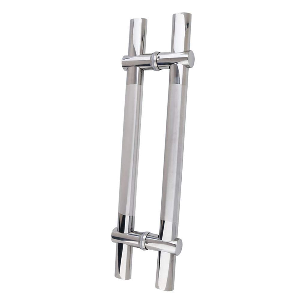 GYRAZXS Adjustable Hole Pitch Stainless Steel Door Handle, Commercial Barn Door Wooden Door Sliding Door Handle, 5 (600 * 400mm)