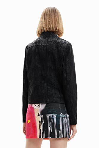 Desigual Women's Woman Woven Pu Coat2