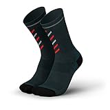 INCYLENCE Rise gepolsterte Merinosocken lang, Winter Socks, atmungsaktive Sportsocken mit Anti-Blasen Schutz, Kompressionsstrümpfe, 35-46 (Ottanio Inferno, 43-46)