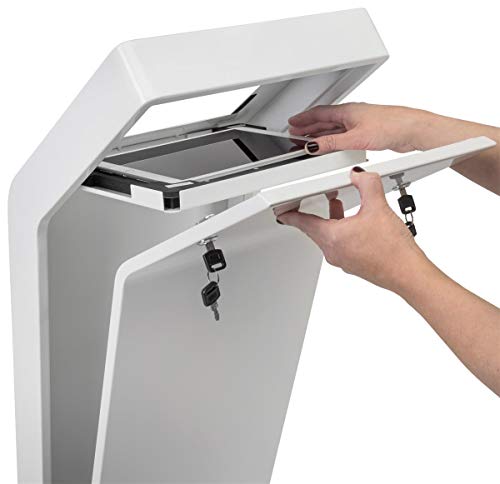 Image of Displays2go 10 Inch Tablet Floor Stand, Fits 9.7 to 10.5 Inch Devices - (IPGRAND9WH)