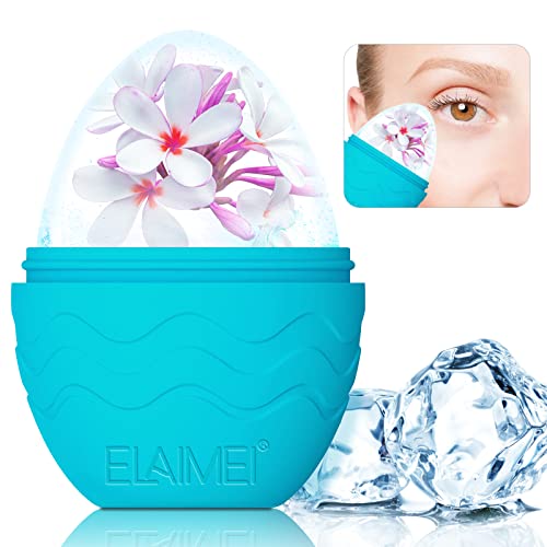 Ice Face Roller, Ice Roller for Face and Eye, Gua Sha Face Massage,Facial Beauty Ice Roller Skin Care Tools for Brighten Lubricate Shrink Pores Remove Fine Lines (Blue)
