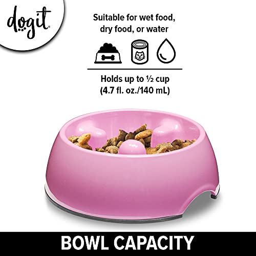 Dogit Hunde Antischling Napf, Hundenapf, 140ml, pink