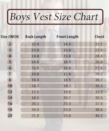 Formal Boys Tweed Vest Toddler Tuxedo 4 Button Vest for Kids4