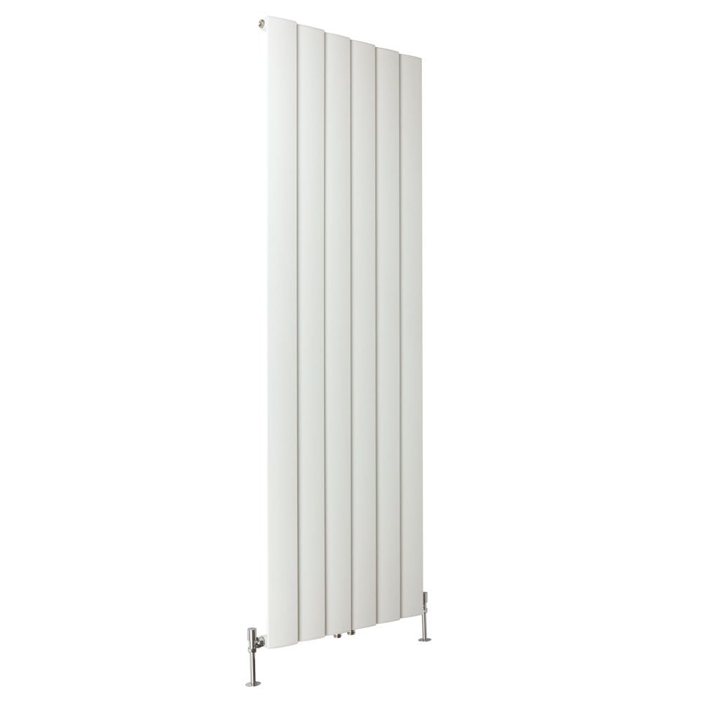Milano White Aluminium Vertical Modern Designer Radiator - 1800Mm X 565Mm - Aris