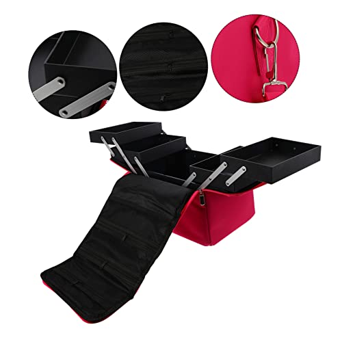 Trousse de maquillage étanche Healeved noire pour rangement de toilette - 5