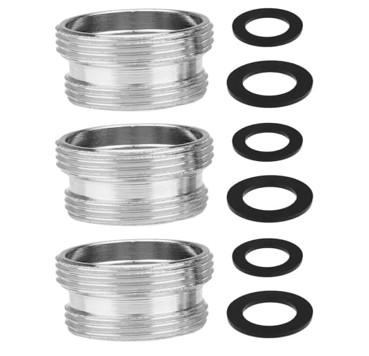 Wasserhahn Adapter 3 Stück Adapter Wasserhahn Im Lieferumfang Sind 6 Unterlegscheiben für M20 und M22 Enthalten Wasserhahn Adapter Schlauch Geeignet für Küchenarmaturen Wassersparer Usw