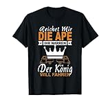 Du liebst das Design des APE 50 Dreirad und bist gern damit unterwegs. Für Piaggio Ape 50 TM Fahrer - ein Textil Tuning Zubehör beim Einbau von Ersatzteile, Reifen, Luftfilter, Auspuff. Geschenkidee: Reichet mir die Ape ihr Narren der König will Ape fahren