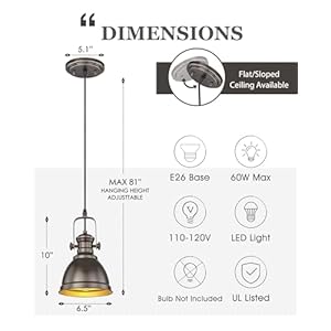 2 pack pendant lights kitchen island farmhouse hanging lights fixtures with metal shade rustic kitchen pendant lighting over island for dining room oil rubbed bronze ad 2151 1p2 orb  urban country home decor