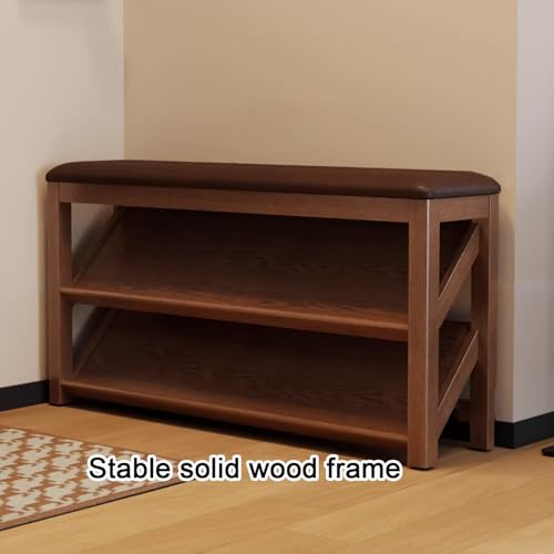 Banc à chaussures peu encombrant doté d'une étagère inclinée ergonomique - 5
