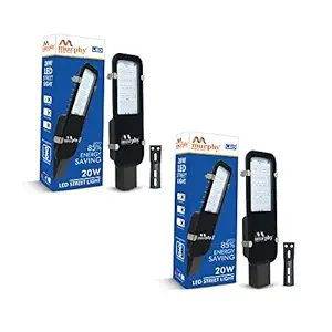 Murphy 20 Watts Waterproof Outdoor Street Light (Cool White)(Electric, Aluminium)