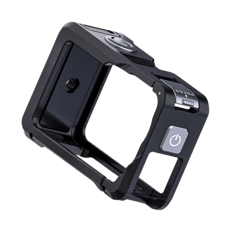 Gabbia espandibile per fotocamera Action6 con facile accesso a pulsante e porta
