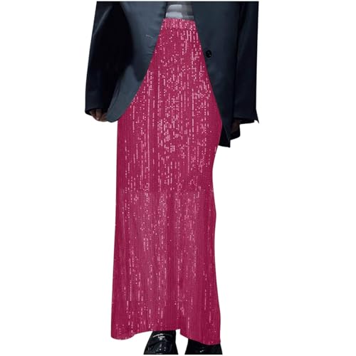 Sparkly Skirt for Women Sequins Shiny Prom Maxi Skirts Glitter Ankle Length Night Out Party Bodycon Skirt Clubwear