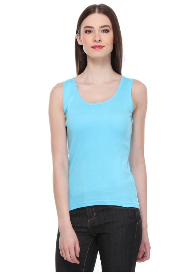 Women Stylish Cotton Slim Fit Solid Tank Tops (Pack of 1)-picture-27