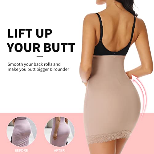 Image of JOYSHAPER Shapewear Dress Slip for Under Dresses Tummy Control Half Slip