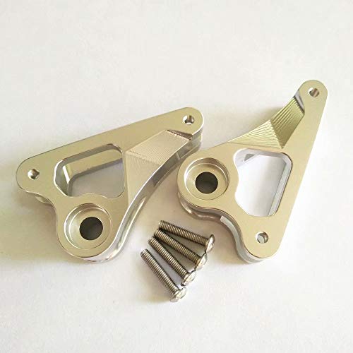 2pcs Aluminum Front Rocker Arm Progressive -2 (90-T) Silver for Traxxas Revo E-Revo 2.0 vxl Summit Slayer Pro4X4 5358