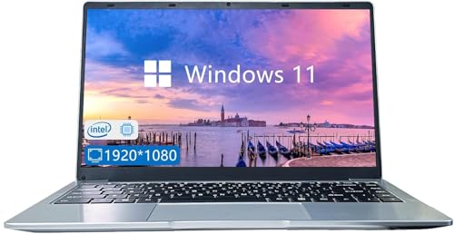 Image of Windows 11 Laptop Computer 14.1 Inch Laptop Notebook PC Portable Traditional Laptop with 4GB DDR4 256GB SSD 2.4 /5G WiFi BT4.0 HDMI USB 3.0, Large Battery Capacity