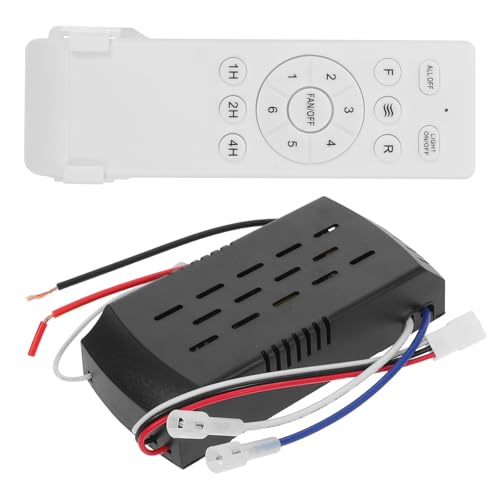 Kit de control remoto para ventilador de techo Zerodeko regulador de velocidad y luz de plástico