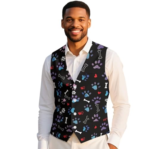 Men's Suit Vests Casual Formal Dress Vest Business Slim Fit Waistcoat Vest for Suits Tuxedo with Pockets S-4XL2