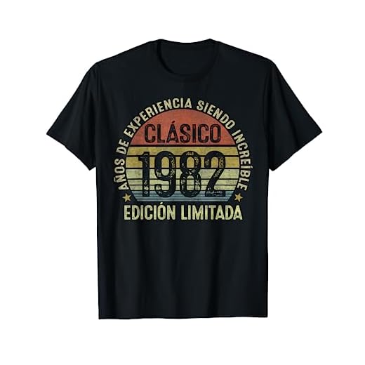 40 Años Cumpleaños Hombre Mujer Vintage 1982 Hecho En 1982 Camiseta