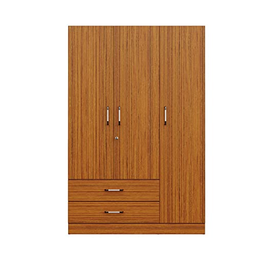 Image of Wakefit Wardrobe | 1 Year Warranty | Engineered Wood Almirah, Cupboard for Clothes Storage | 3 Door, 1 Drawer, 1 Hanging Space | Organza Plus - Natural Teak