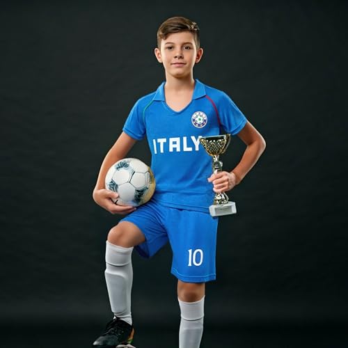 Image of Cnins Kids Soccer Jersey Kit for Boys & Girls- Breathable & Quick-Dry - Youth Soccer Football Training Gifts (2T-14Y)