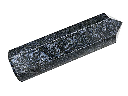 Image of Amazing Gemstone Large Indigo Gabbro Crystal Towers ~ Natural Healing Crystal Point Obelisk for Reiki Healing and Crystal Grid (5.5 to 6 INCH)