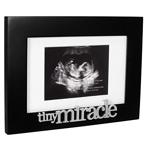 Malden International Designs Expressions Tiny Miracles Matted Picture Frame, 3X4/4X6, Black #TOP1