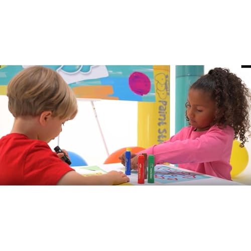 Paint Pop Malstifte für Kinder – 12 Stück – Twist & Paint, sauber, schnell trocknend, leicht zu reinigen, lebendige Farben, verschiedene Oberflächen