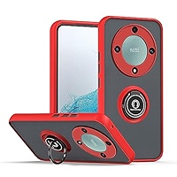 Custodia JIAFEI Per Honor Magic5 Lite 5G – Blu Cielo Con Anello Magnetico Girevole 360° E Supporto Auto, Antiurto - 4