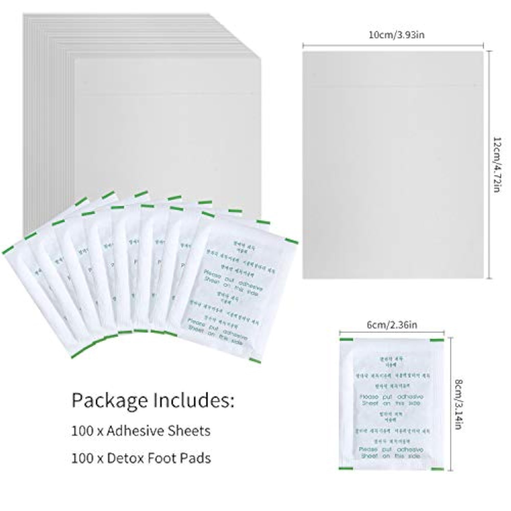 100 Pcs Foot Pads for Pain Relief, Health Care