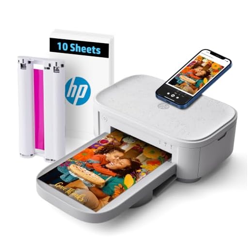 HP Sprocket Studio Plus WiFi Printer – Wirelessly Prints 4x6” Photos from Your iOS & Android Device