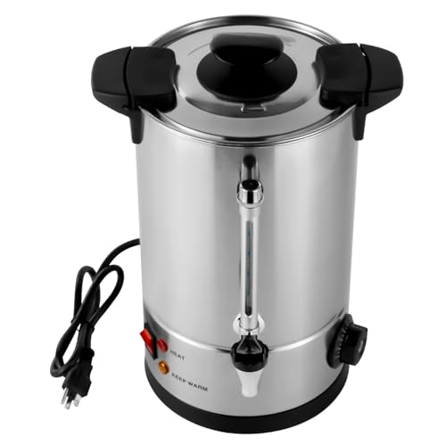1000W Percolator Coffee Pot Tea Urn Coffee Maker, 8L/270Oz Stainless Steel Electric Commercial Coffee Urn for Home,Party,Office,Wedding,Automatic Coffee Brewing, Temperature Adjustable (8L Type2)