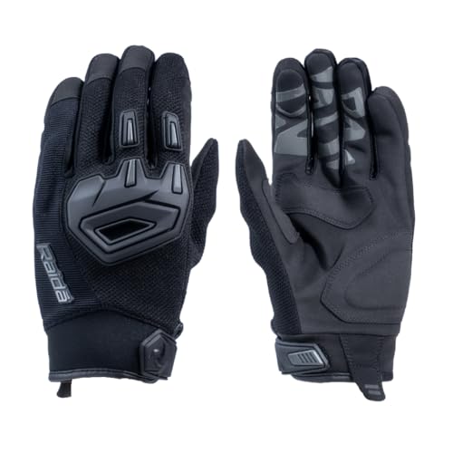 Image of Raida Avantur 2.0 Motorcycle Gloves | Vegan Friendly | Enhanced Knuckle Protection | Touchscreen Compatible | Lightweight & Comfortable | Ideal for Daily Commute & Weekend Rides (Grey, XL)