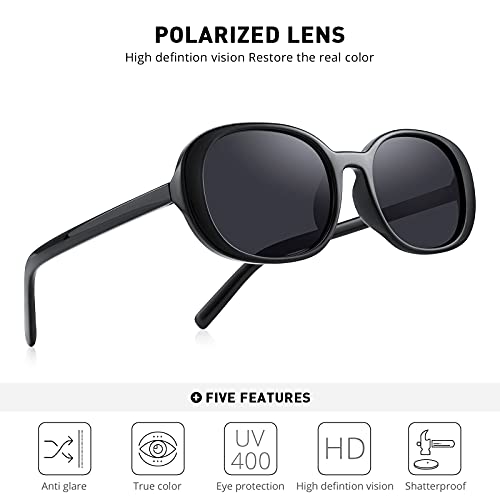 Sunglasses for Women Retro Driving Glasses 90s Vintage Fashion Big Oval TR90 Frame4