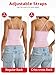 EasyGala Womens Cotton Lace Camisole Scoop Neck Sexy Cami Top Adjustable Strap Going Out Tops Y2K Summer Clothes Trendy Slim Fit Shirt Low Cut Fashion Sleeveless Tank Tops 2025 Baby Pink XL