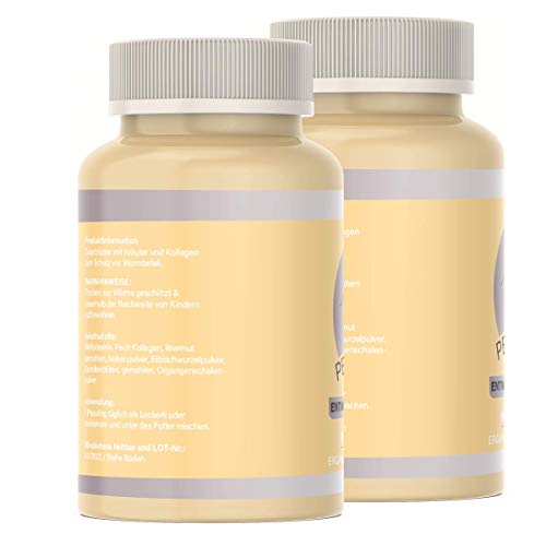 Pet Delight 2 Packungen Sparpaket Wurm Leckerlis, das pflanzliche Mittel für Hunde und Katzen als natürliche Wurmkur - Hund + Katz & Vögel - Animal & Dog Dewormer, Wurm