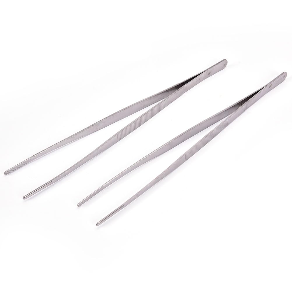 Pinzas de acero inoxidable rectas puntiagudas 20 cm para vendajes médicos