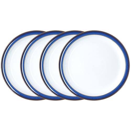 Denby Imperial Blue Medium Teller Set mit 4 Stück –...