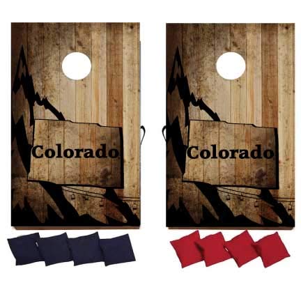 VictoryStore Cornhole Games - State of Colorado Cornhole Bag Toss Game - Colorado Bag Toss