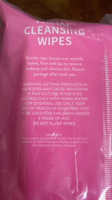 Miniatura 10 de Dr. Wellness Toallitas faciales de limpieza suave paquete variado para todo tipo de piel, 30 unidades (paquete de 4), colágeno
