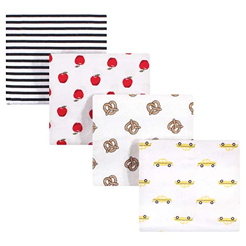 Image of Hudson Baby Unisex Baby Cotton Flannel Receiving Blankets, Nyc, One Size